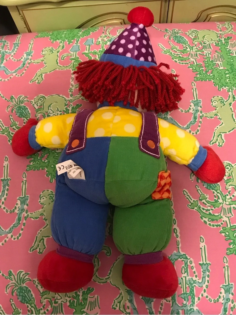 Vintage Gymboree 18” Gymbo the Clown Kids plush toy 2005